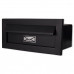  Caixa De Correio hat inox jornal preto fosco moderno 20 cm profundidade
