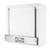 Caixa De Correio Grade Vertical branco Fosco Tarja Inox Top moderna