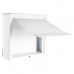 Caixa De Correio Grade Vertical branco Fosco Tarja Inox Top moderna