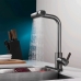  torneira de cozinha gourmet cascata preto onix